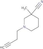 1-(But-3-yn-1-yl)-3-methylpiperidine-3-carbonitrile