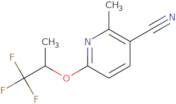 2-Methyl-6-[(1,1,1-trifluoropropan-2-yl)oxy]pyridine-3-carbonitrile