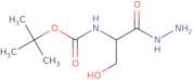 tert-Butyl N-[1-(hydrazinecarbonyl)-2-hydroxyethyl]carbamate