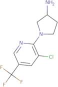 1-[3-Chloro-5-(trifluoromethyl)pyridin-2-yl]pyrrolidin-3-amine