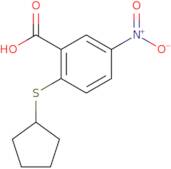 2-(Cyclopentylsulfanyl)-5-nitrobenzoic acid