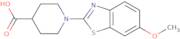 1-(6-Methoxy-1,3-benzothiazol-2-yl)piperidine-4-carboxylic acid