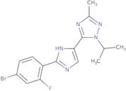 5-(2-(4-Bromo-2-fluorophenyl)-1H-imidazol-5-yl)-1-isopropyl-3-methyl-1H-1,2,4-triazole
