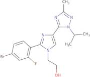 2-(2-(4-bromo-2-fluorophenyl)-4-(1-isopropyl-3-methyl-1H-1,2,4-triazol-5-yl)-1H-imidazol-1-yl)etha…