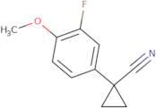 1-(3-Fluoro-4-methoxyphenyl)cyclopropane-1-carbonitrile