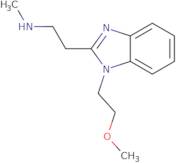 {2-[1-(2-Methoxyethyl)-1H-1,3-benzodiazol-2-yl]ethyl}(methyl)amine