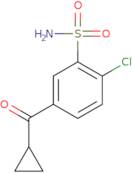2-Chloro-5-cyclopropanecarbonylbenzene-1-sulfonamide