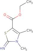 2-Imino-3,4-dimethyl-2,3-dihydro-thiazole-5-carboxylic acid ethyl ester