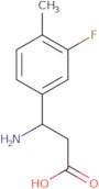 3-Amino-3-(3-fluoro-4-methylphenyl)propanoic acid