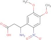 3-Amino-3-(4,5-dimethoxy-2-nitro-phenyl)-propionic acid