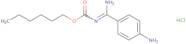 Hexyl ((4-aminophenyl)(imino)methyl)carbamate hydrochloride