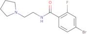 4-Bromo-2-fluoro-N-[2-(pyrrolidin-1-yl)ethyl]benzamide