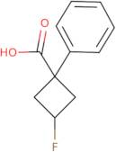 3-Fluoro-1-phenylcyclobutane-1-carboxylic acid