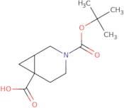 rac-(1R,6S)-3-[(tert-Butoxy)carbonyl]-3-azabicyclo[4.1.0]heptane-6-carboxylic acid, trans