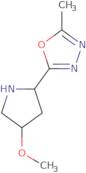 2-[(2R,4S)-4-Methoxypyrrolidin-2-yl]-5-methyl-1,3,4-oxadiazole