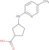 rac-(1R,3S)-3-[(5-Methylpyridin-2-yl)amino]cyclopentane-1-carboxylic acid