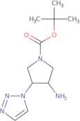 rac-tert-Butyl (3R,4S)-3-amino-4-(1H-1,2,3-triazol-1-yl)pyrrolidine-1-carboxylate
