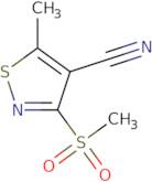 5-Methyl-3-(methylsulfonyl)-4-isothiazolecarbonitrile
