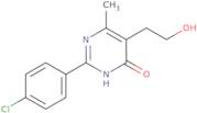 2-(4-Chlorophenyl)-5-(2-hydroxyethyl)-6-methylpyrimidin-4(3H)-one