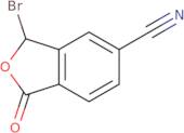 3-bromo-1-oxo-1,3-dihydro-2-benzofuran-5-carbonitrile