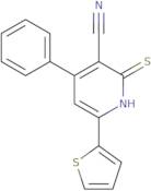4-Phenyl-2-sulfanyl-6-(thiophen-2-yl)pyridine-3-carbonitrile