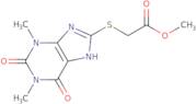 Methyl [(1,3-dimethyl-2,6-dioxo-2,3,6,7-tetrahydro-1H-purin-8-yl)thio]acetate