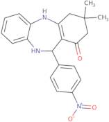 3,3-Dimethyl-11-(4-nitrophenyl)-2,3,4,5,10,11-hexahydro-1H-dibenzo[b,e][1,4]diazepin-1-one