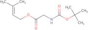 3-Methylbut-2-en-1-yl 2-{[(tert-butoxy)carbonyl]amino}acetate