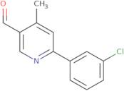 2-(3-Chlorophenyl)-4-methylpyridine-5-carboxaldehyde