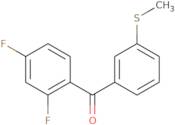 (2,4-Difluorophenyl)[3-(methylsulfanyl)phenyl]methanone