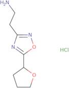 {2-[5-(Tetrahydro-2-furanyl)-1,2,4-oxadiazol-3-yl]ethyl}amine hydrochloride