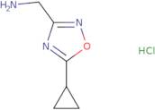 (5-Cyclopropyl-1,2,4-oxadiazol-3-yl)methanamine hydrochloride