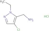 (4-Chloro-1-ethyl-1H-pyrazol-5-yl)methanamine hydrochloride