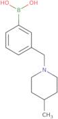 (3-[(4-Methylpiperidin-1-yl)methyl]phenyl)boronic acid