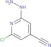 2-Chloro-6-hydrazinylpyridine-4-carbonitrile