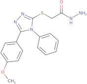 2-{[5-(4-Methoxyphenyl)-4-phenyl-4H-1,2,4-triazol-3-yl]sulfanyl}acetohydrazide