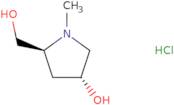 (3R,5S)-5-(Hydroxymethyl)-1-methylpyrrolidin-3-olhydrochloride