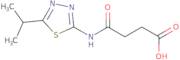 3-{[5-(Propan-2-yl)-1,3,4-thiadiazol-2-yl]carbamoyl}propanoic acid