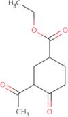 cyclohexanecarboxylic acid, 3-acetyl-4-oxo-, ethyl ester