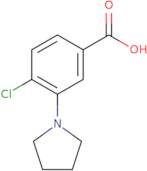 4-Chloro-3-pyrrolidin-1-yl-benzoic acid