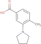 4-Methyl-3-pyrrolidin-1-yl-benzoic acid