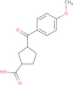 Cis-3-(4-methoxybenzoyl)cyclopentane-1-carboxylic acid