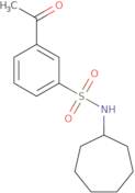 3-Acetyl-N-cycloheptylbenzene-1-sulfonamide