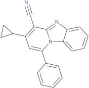 11-Cyclopropyl-13-phenyl-1,8-diazatricyclo[7.4.0.0,2,7]trideca-2,4,6,8,10,12-hexaene-10-carbonit...