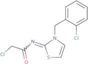 2-Chloro-N-{3-[(2-chlorophenyl)methyl]-2,3-dihydro-1,3-thiazol-2-ylidene}acetamide