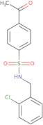 4-Acetyl-N-[(2-chlorophenyl)methyl]benzene-1-sulfonamide