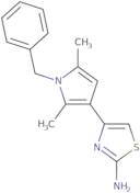 4-(1-Benzyl-2,5-dimethyl-1H-pyrrol-3-yl)-1,3-thiazol-2-amine