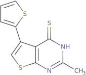 2-Methyl-5-(thiophen-2-yl)thieno[2,3-d]pyrimidine-4-thiol