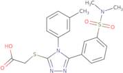 2-({5-[3-(Dimethylsulfamoyl)phenyl]-4-(3-methylphenyl)-4H-1,2,4-triazol-3-yl}sulfanyl)acetic acid