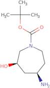 rac-tert-Butyl (3R,5R)-5-amino-3-hydroxyazepane-1-carboxylate